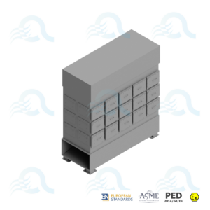 Absolute filter unit designed for high-efficiency air purification in industrial environments.