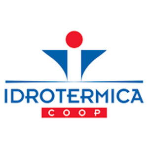 Idrotermica Coop logo, symbolizing over 45 years of leadership in the mechanical and electrical plant engineering sector