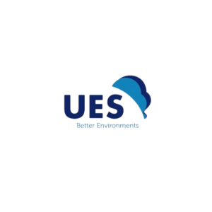 UES Holdings logo featuring a modern and professional design that emphasizes innovation in environmental engineering solutions.